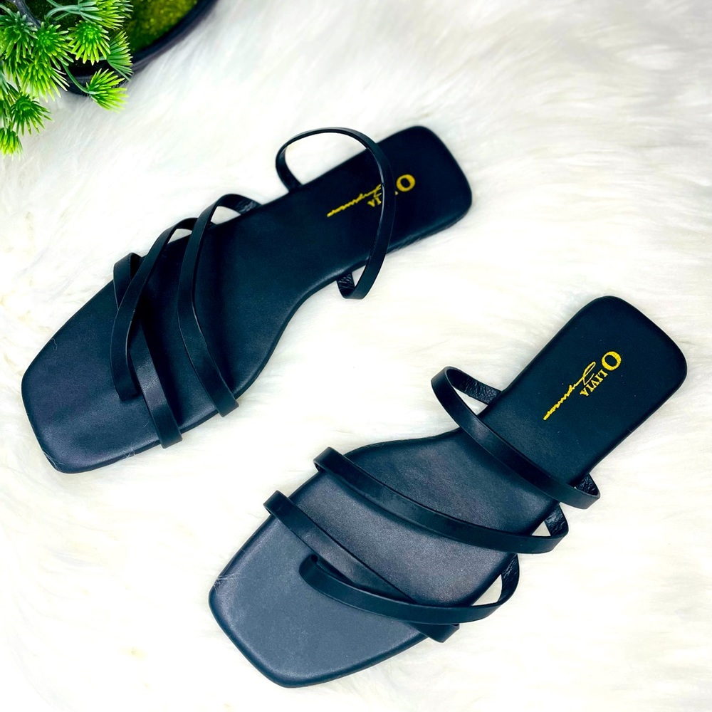Evie Black Sandal